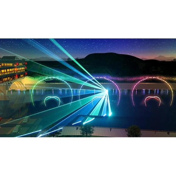 Self Designed Outdoor Laser Light Show With Music Dancing Water Fountain