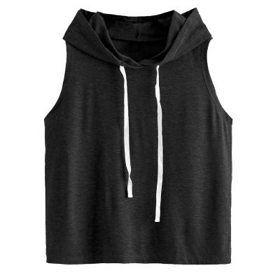 Relaxed Breathable Sleeveless Hooded Tank Tops for Women's Summer Workout by MACTING