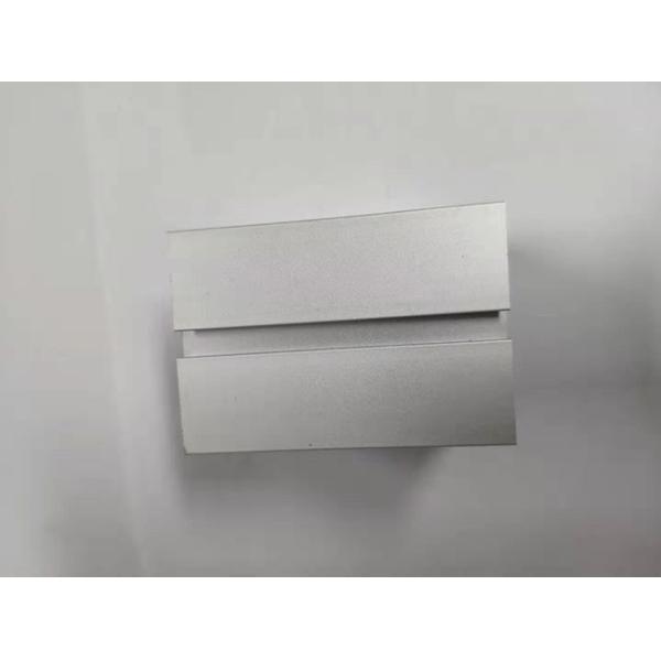 Sandblasting Anodized Aluminum LED Strip Profiles High Hardness For Twin Strips