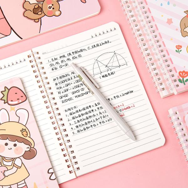 Cartoon Student Notepad Stationery Spiral Notebook A5 Thickened Horizontal Line Gift