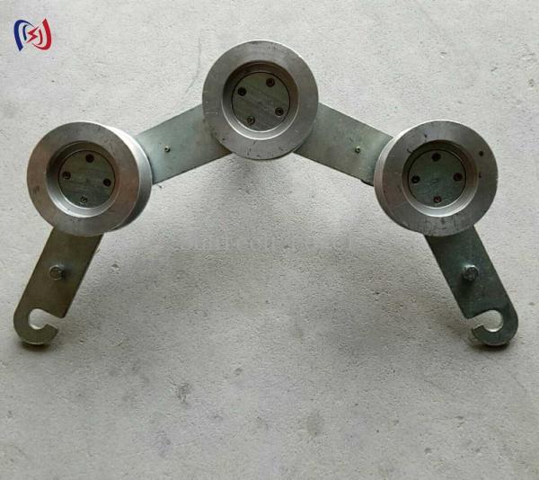 Hook Ground Block Cable Pulling Pulley For Conductor / Steel Wire Rope