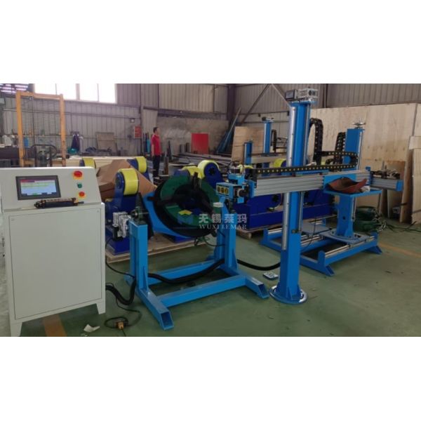 375W Rotating Welding Positioner 245mm For Tube Flanges And Tee Elbow Welding Equipment