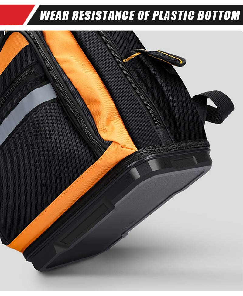 Latest Design Multi-Purpose Functional Durable Hard Base Custom Heavy Duty  Electricians Tool Bag Backpack