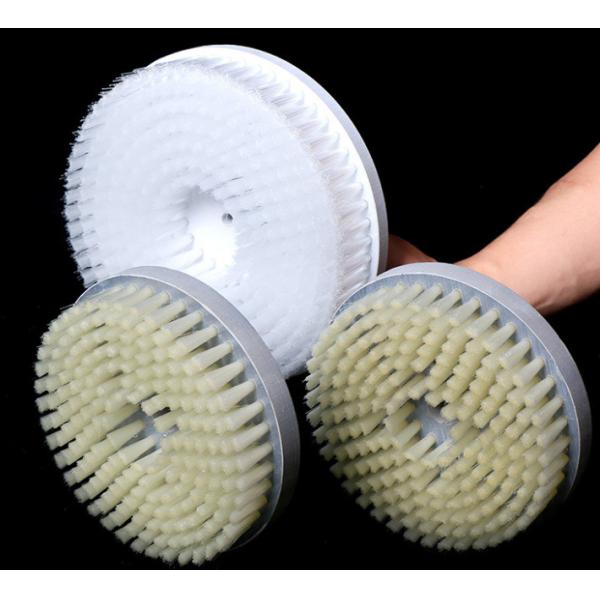 Brosse industrielle de polissage de ébavurage de disque de fil en nylon abrasif de fil de brosse de meule