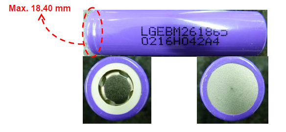 иона лития пылесоса 10A INR18650 M26 2600mAh 3.7V батареи электрического перезаряжаемые