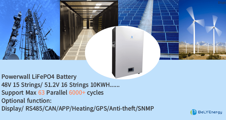 Батарея LiFePO4 10KWH дома Powerwall солнечная для накопления энергии