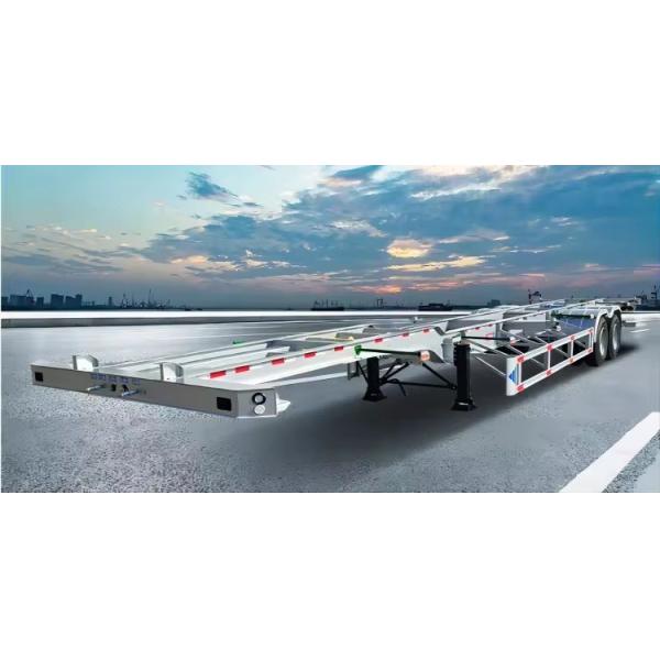50T Load Capacity 40 FT Skeleton Chassis Semi Trailer for Container Transportation