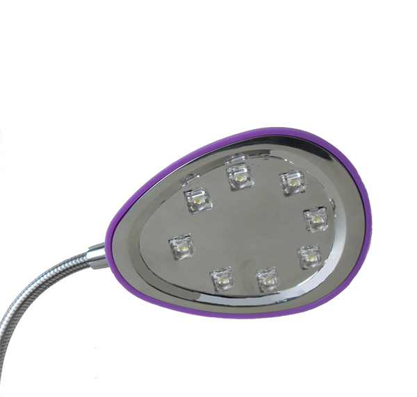 8LED solar power table lamp, can powered by USB cable