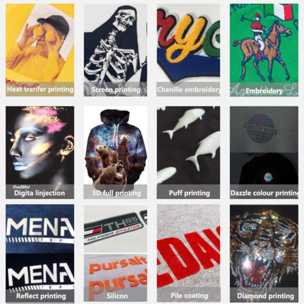 Embroidery Cotton Plain Crew Neck Sweatshirt Mens Pullover