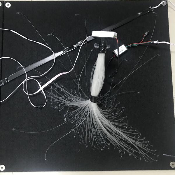 панель 60x60cm звезды оптического волокна 80W RGBWY для домашнего дистанционного управления кино