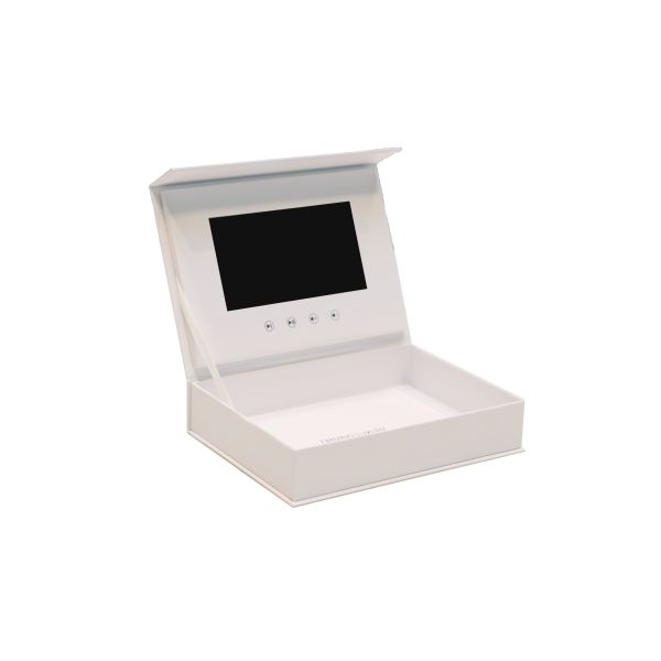 Customized LCD Screen Video Gift Box with Rechargeable Lithium-ion Battery and MP3 WAV Audio Support for Business Presentations
