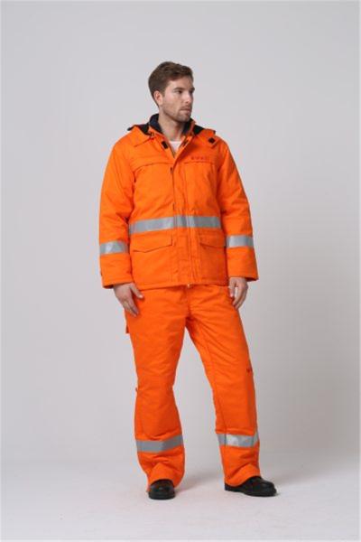 EN342 Fire Resistant Winter Jacket , 1% Carbon Fiber Cold Weather Workwear