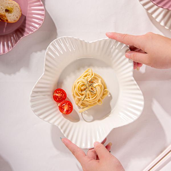 12 Pessoas Party Servidores de mesa Decorações de mesa 16 Pcs Cerâmica Set de jantar Porcelana nórdica
