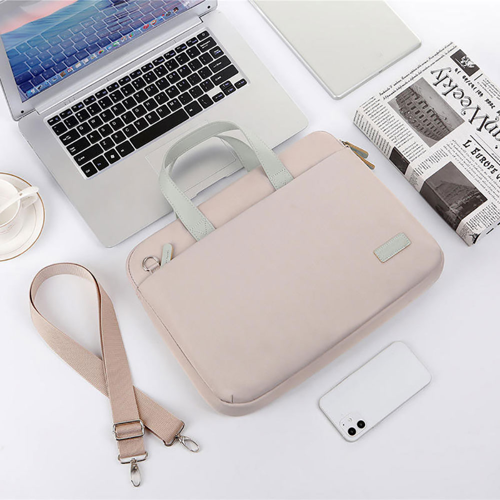 For Laudtec Custom Logo Business Travel Notebook Shoulder Bag Women's Dnb143 Portable Polyester Laptop Handbag Larger Capacity Wholesale OEM/ODM/Private Label