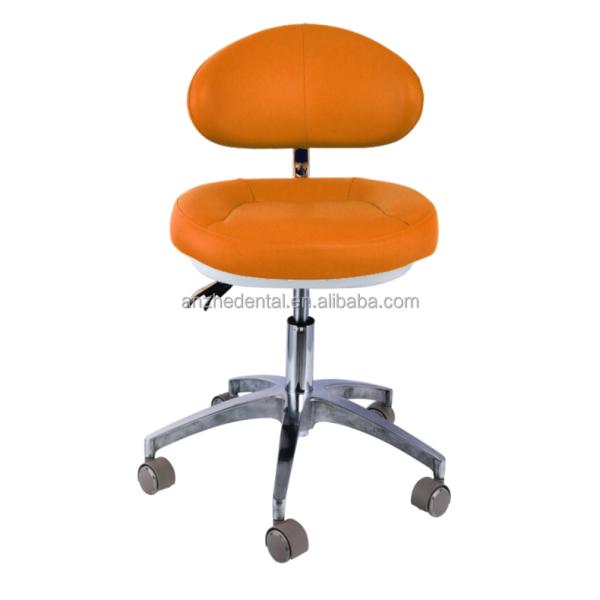 Micro Fiber Leather Dentist Stool Big Backrest Salon Stool Soft Cushion Surgical Stool For Dentist