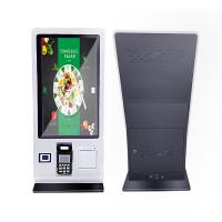 24 pouces bureau de libre-service Kiosque de paiement avec imprimante QR Code Scanner pour le restaurant