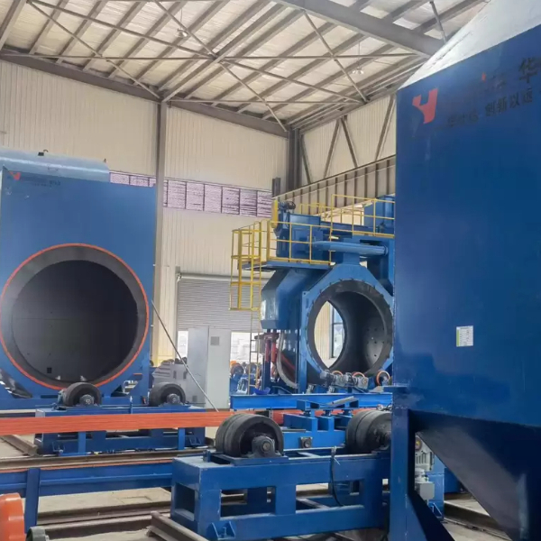 Automatic PLC Control 3LPE Coating Pipe Production Line with Shot Blasting for Oil Gas and Water Pipelines