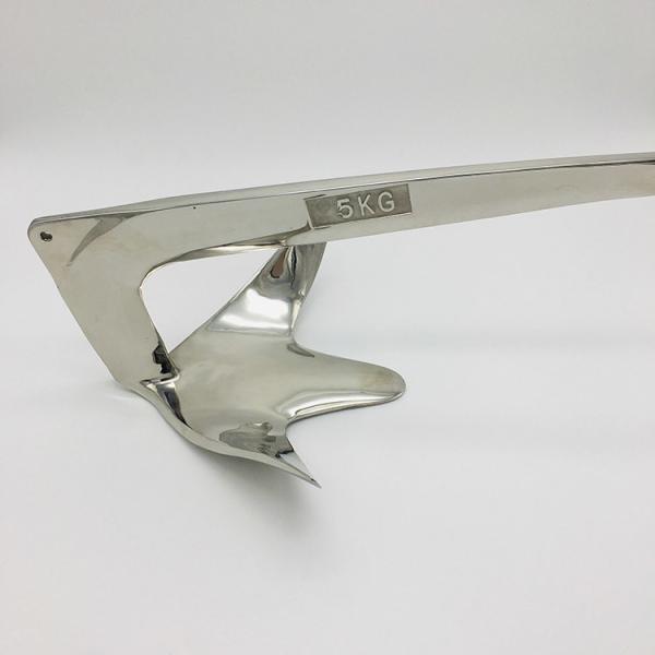 Stainless Steel 304 Rocna 15kg Anchor  Silver Polish Boat Bruce