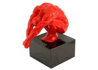 Nadador moderno Red Figurine do esporte de Art Outdoor Fiberglass Sculpture Figure