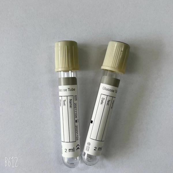 Teste de Grey Top For Glucose Sugar do tubo da coleção do sangue do vácuo