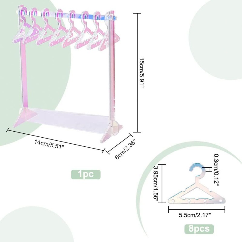 Acrylic Creative Dazzling Triangle Jewelry Rack Hanger Elegant Accessories Storage Earrings Necklaces Jewelry Storage Rack