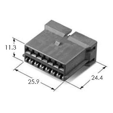 KET Korea Electric Terminal Connectors MG64906-4，MG610754 Automotive Housing Wire to Wire Connector