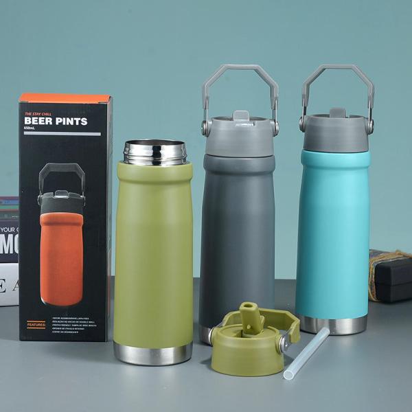 Custom Logo Insulated Stainless Steel Hot Water Bottle in 7 Colors or Custom Design