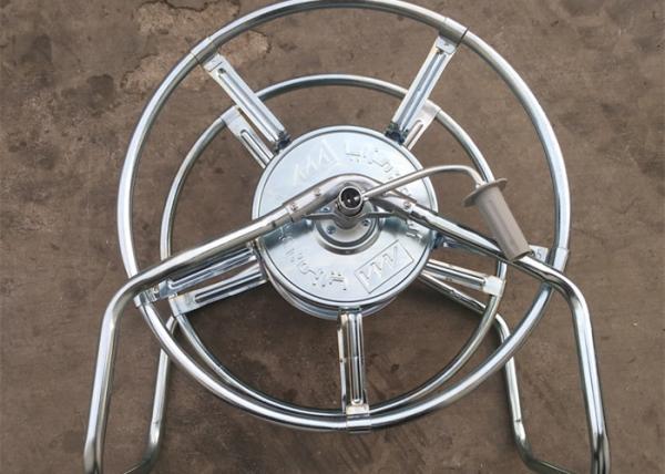 Galvanized Commercial Water Hose Reel Garden Wall / Floor Mount Multi Purpose