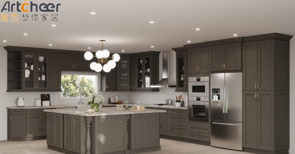 Colorido personalizado Armário de cozinha de madeira moderno para renovação de cozinha durável
