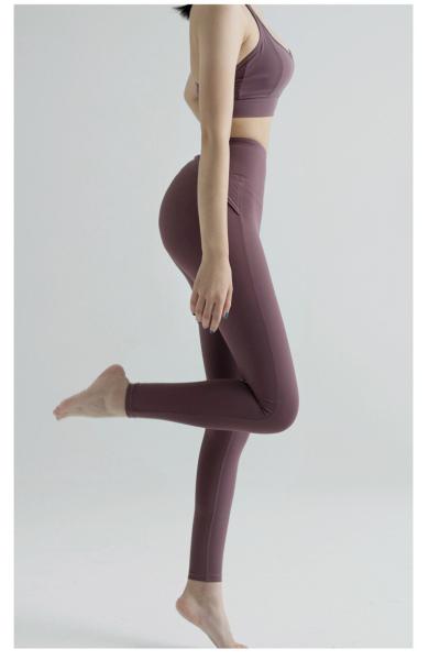 NEW HIGH WAIST YOGA PANTS WOMEN EUROPE AND THE UNITED STATES PEACH HIP EXERCISE TIGHT RUNNING SPEED DRY YOGA CLOTHES NAK