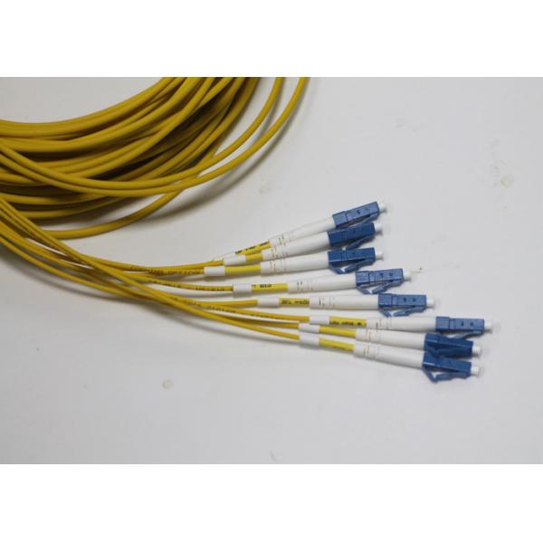 12 Strands Pre Terminated Fiber Optic Cable / SC UPC Trunk Cable Pre Connectoriz