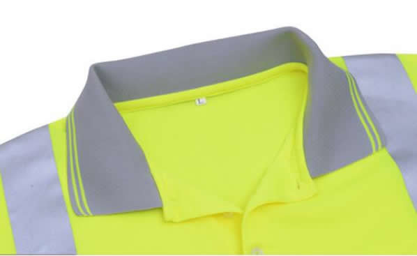 Long sleeve Reflective Safety Hi Vis Polo Shirt OEM breathable quick dry work wear unisex heat sublimation printed