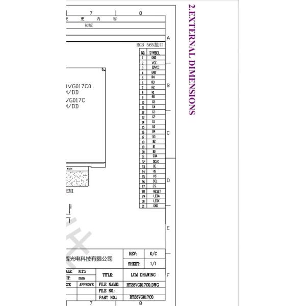 2.8 дюймовый производственный выпуск LCD дисплей 480 * 640 цифровой TFT модуль IPS дисплей