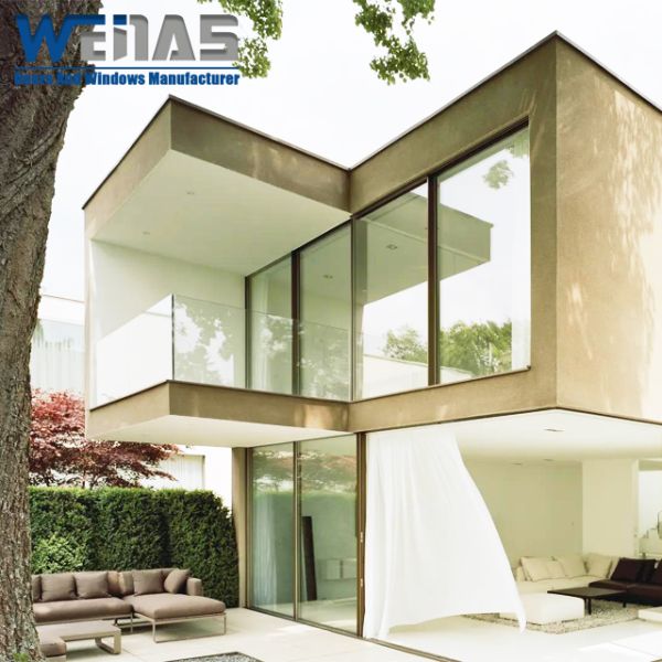 Double Tempered Glazed Simple Structure Soundproof Aluminium Balcony Sliding Window for Houses