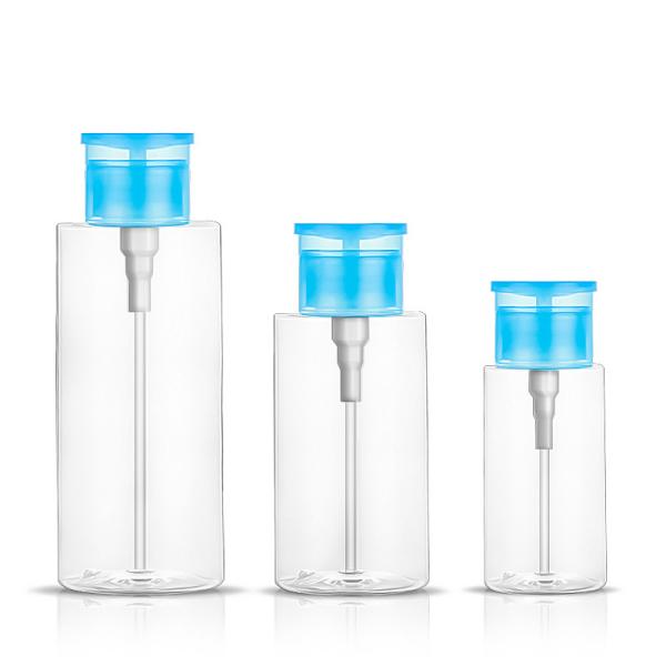 O cosmético plástico do ODM engarrafa removedor do verniz para as unhas da capacidade de 500ml 150ml 300ml o vário