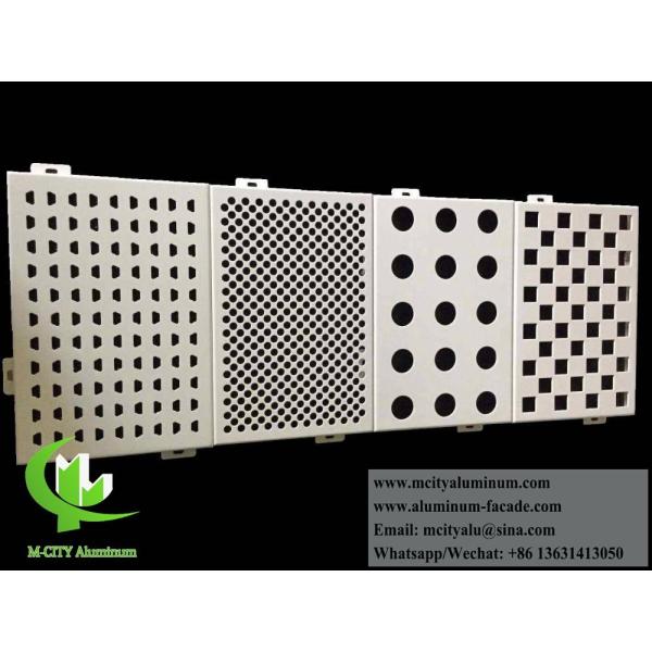 Décoration extérieure de panneaux en aluminium en tôle perforée métallique