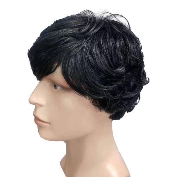 Best Prices Synthetic Hair Wig With Lace Front High Temperature Fiber Hair Color Black