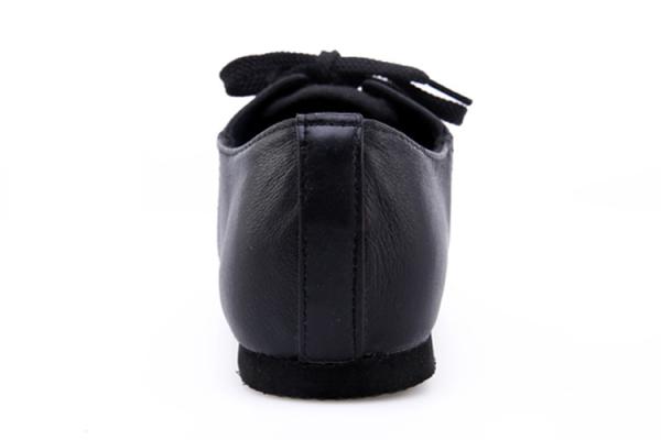 Adult and child pig leather black oxford jazz dance shoes