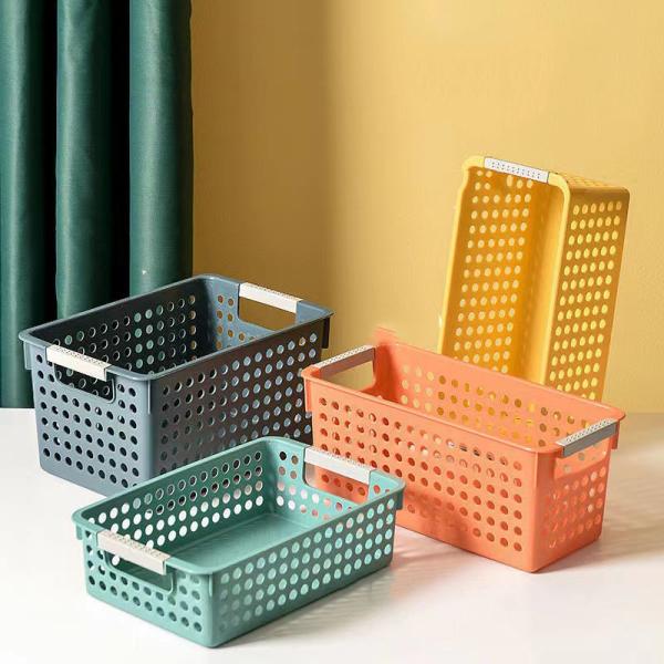 Multi Color Living Room Snack Storage Basket PP