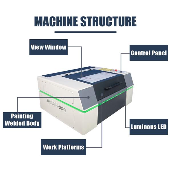 Тип водяного охлаждения гравировального станка лазера СО2 акриловой рекламы небольшой