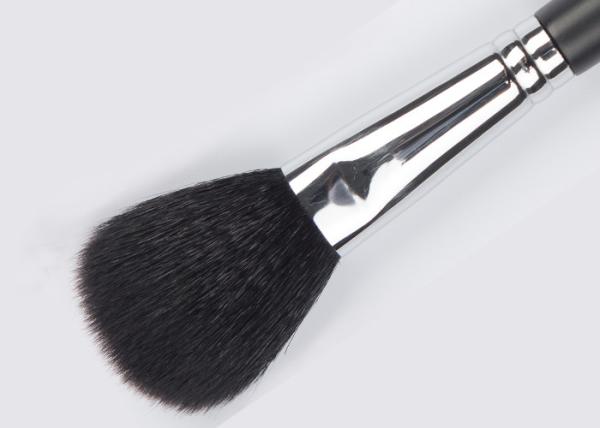 Natural Goat Hair Blush / Powder Makeup Brush With Long Handle