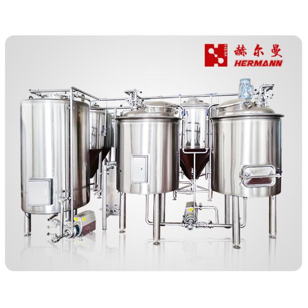300L 2 Vessels SUS304 Craft Beer Brewing Equipment With Hot Water Tank