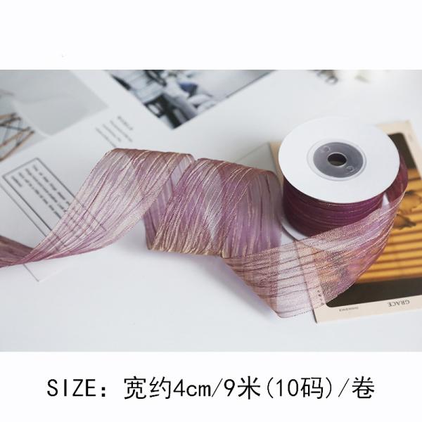 Полиэстерная лента для организмы 38 мм экологически безопасная бледно-розовая лента для организмы