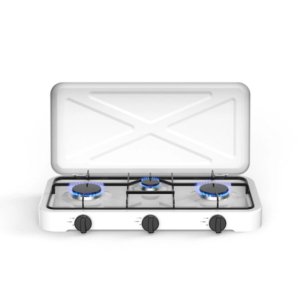 Heavy Duty Three Burner Gas Stove Wholesale Ideal for Professional in Hotels and Food Service Establishments Providing Consistent Heat