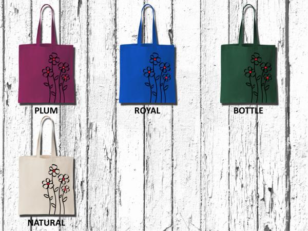 Shopping Bag Women Flowers 04