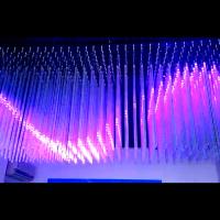 Bares Hoteles KTV RGB 3D Meteor Tube Luces 360° Ángulo de visión 3D tubo de meteoritos