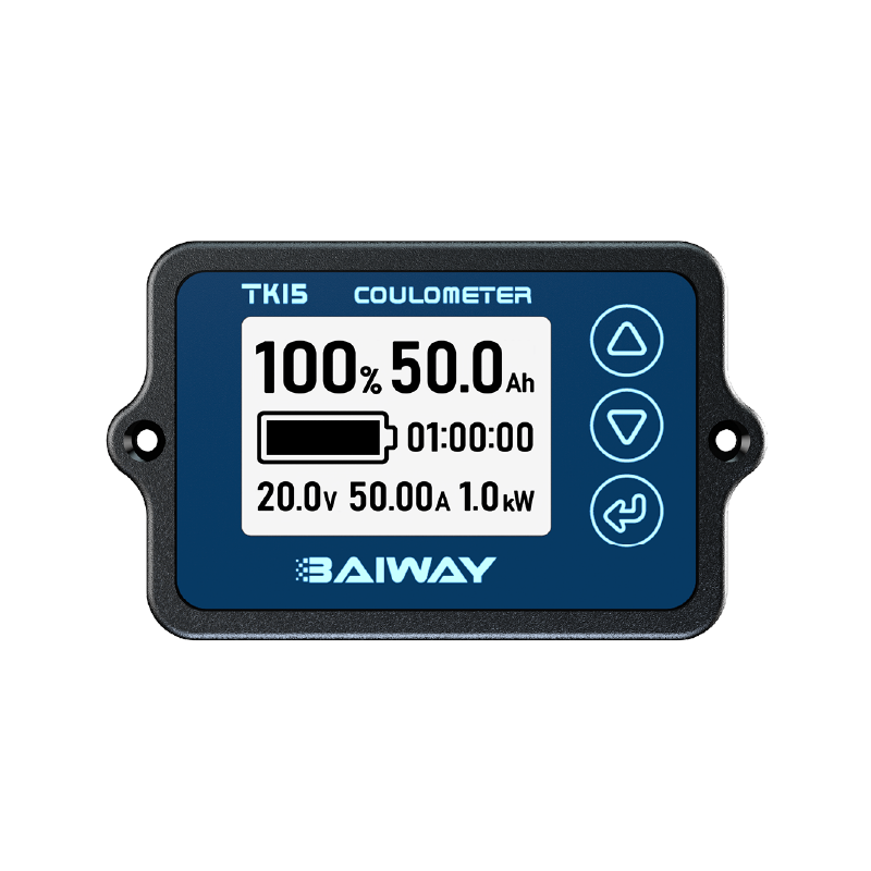 TK15 1.5 Inch Lithium Battery Monitoring System Small Size 8-120V 0-500A Low