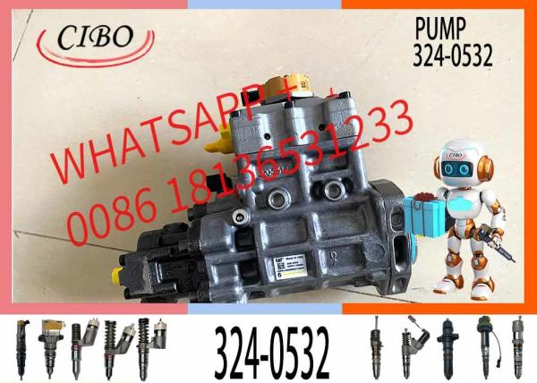 Excavator spare parts E320D  Engine Parts C6.4 Diesel Engine Fuel Injection Pump 324-0532 2641A405