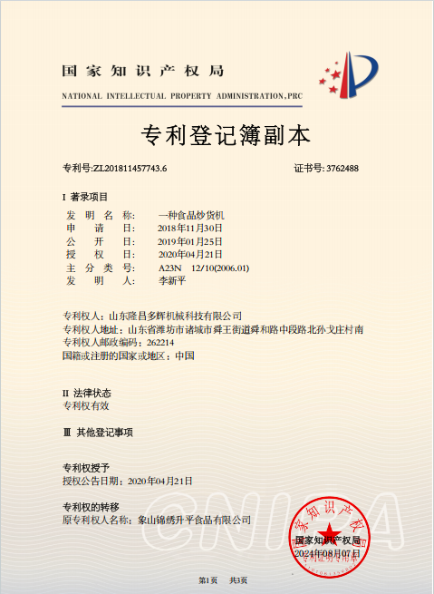 Shandong Longchang Duohui Machinery Technology Co.,Ltd Certifications