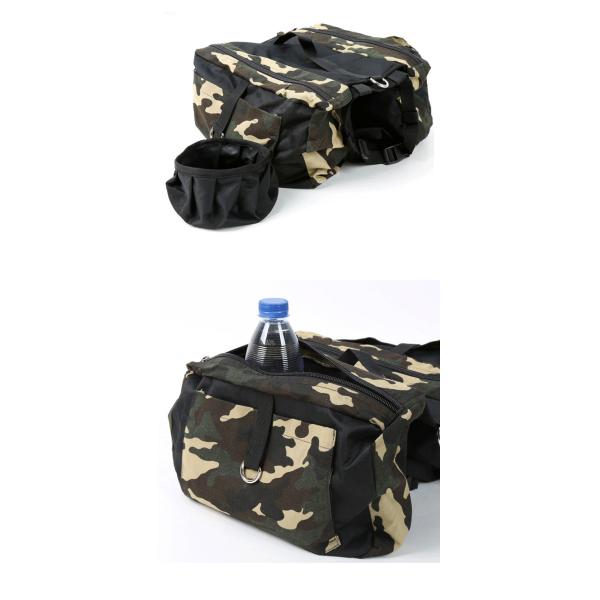 Регулируемый рюкзак охотничьей собаки сумки проводки рюкзака собственной личности собаки камуфлирования для большой собаки